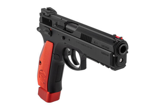 CZ-USA 75 SP-01 Competition 9mm Pistol features a 21 round capacity and fiber optic front sight